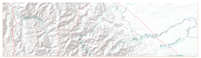 Terrain basemap showing rivers Rio Grande, Rio Conchos, Rio San Fernando, Rio Tamesi, Rio Soto la Marina, Rio de las Palmas, Rio Pánuco, and Rio Trinidad within mountainous terrain.