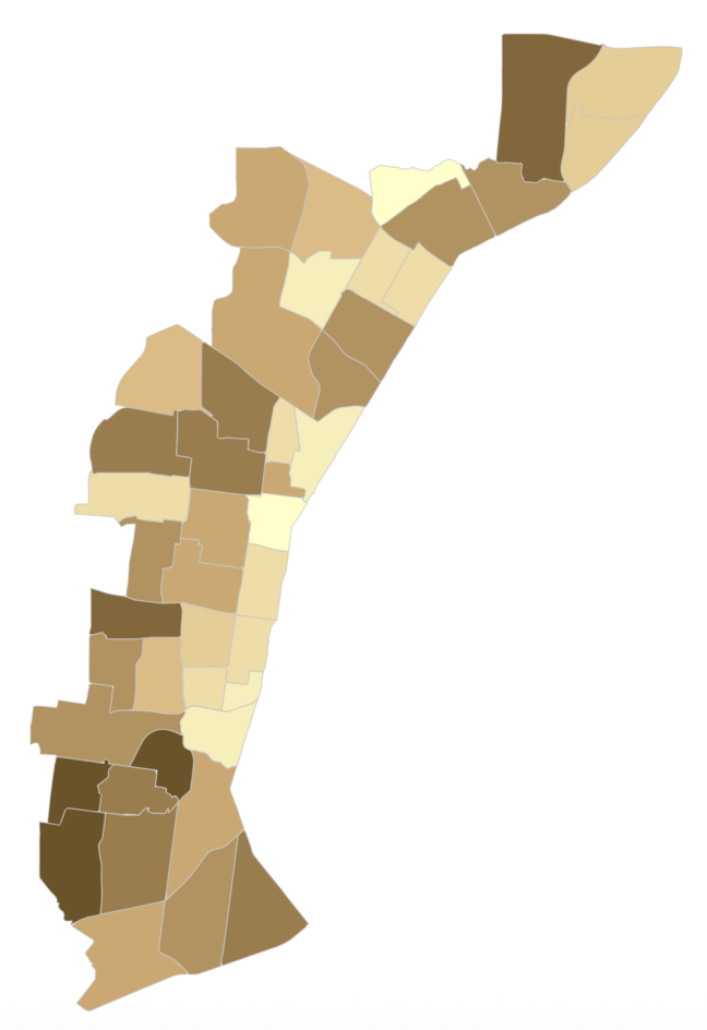 Result of the owner occupied visualization