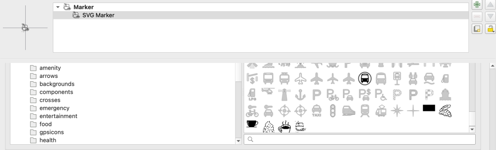 Image of the browser with the SVG images we've added at the bottom.